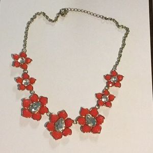 Flower statement necklace